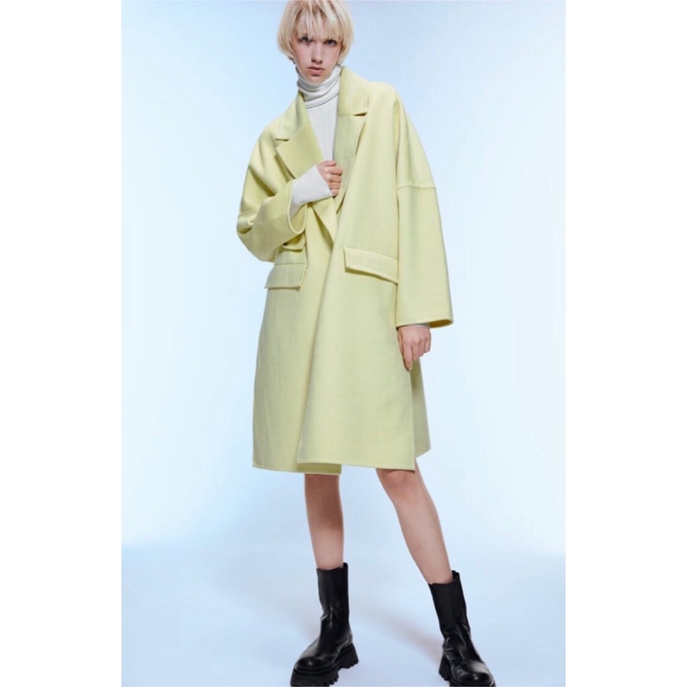Oversized Lapel Collar Coat